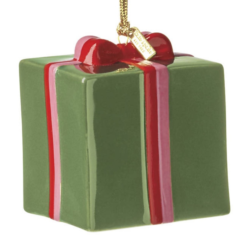 🎁 SALE! NIB ♠️ kate spade new york Be Jolly Gift Ornament - Lenox - Porcelain - Picture 8 of 8